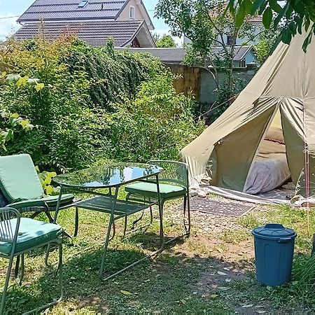 Camping Under The Walnut In Your Own Tent On A Shared Lot And Shared Bathroom Ljubljana Dış mekan fotoğraf